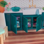 Casuta de papusi din lemn Marlow Dollhouse EZ Kraft Assembly cu lumini sunete si pat rabatabil Kidkraft